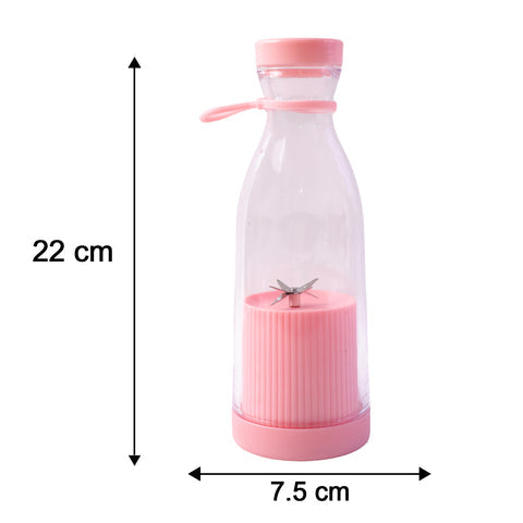 Portable Mini Electric Juicer Blender – 380ml USB Rechargeable Bottle