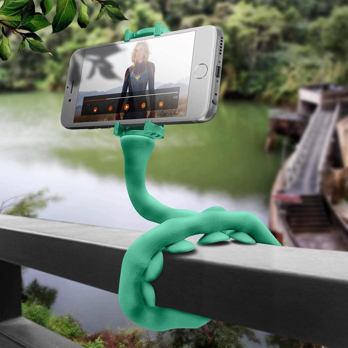 Cute Caterpillar Flexible Mobile Phone Holder with Suction Cups