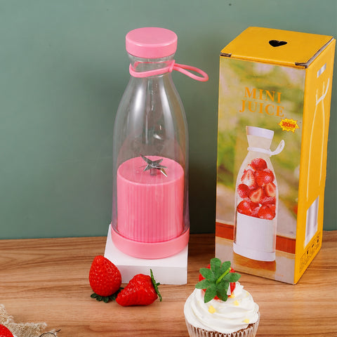Portable Mini Electric Juicer Blender – 380ml USB Rechargeable Bottle