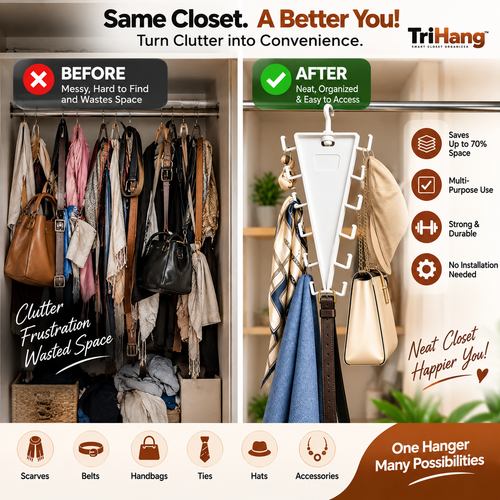 TriHang™ Smart Closet Organizer