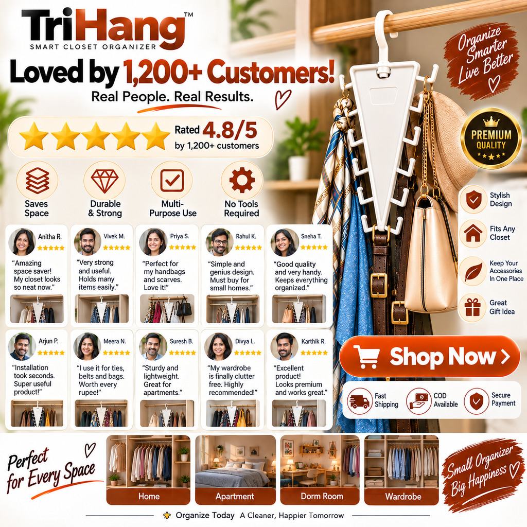 TriHang™ Smart Closet Organizer