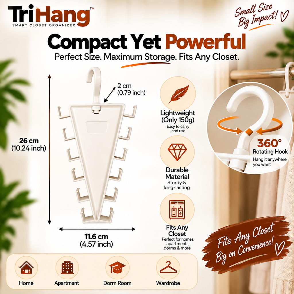 TriHang™ Smart Closet Organizer