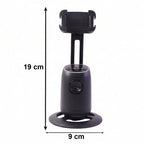 AI Face Tracking Mobile Holder | 360° Smart Auto Tracking Phone Stand for Reels, Live Streaming & Video Calls